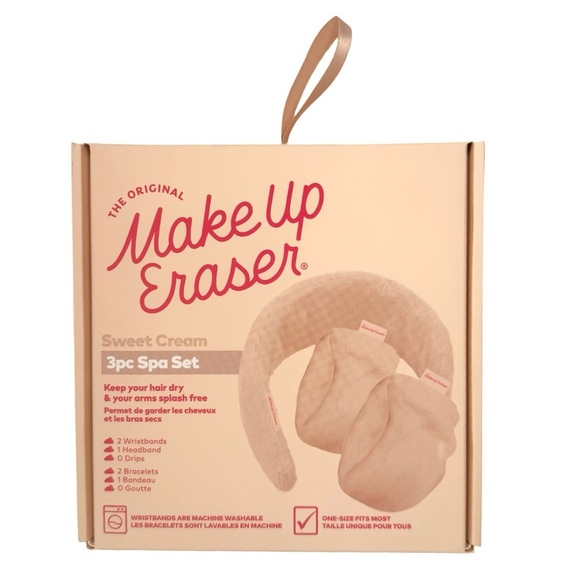 MakeUp Eraser Other - NWT The Original MakeUp Eraser Drip Eraser 3 Piece Spa Set in Sweet Cream SEALED